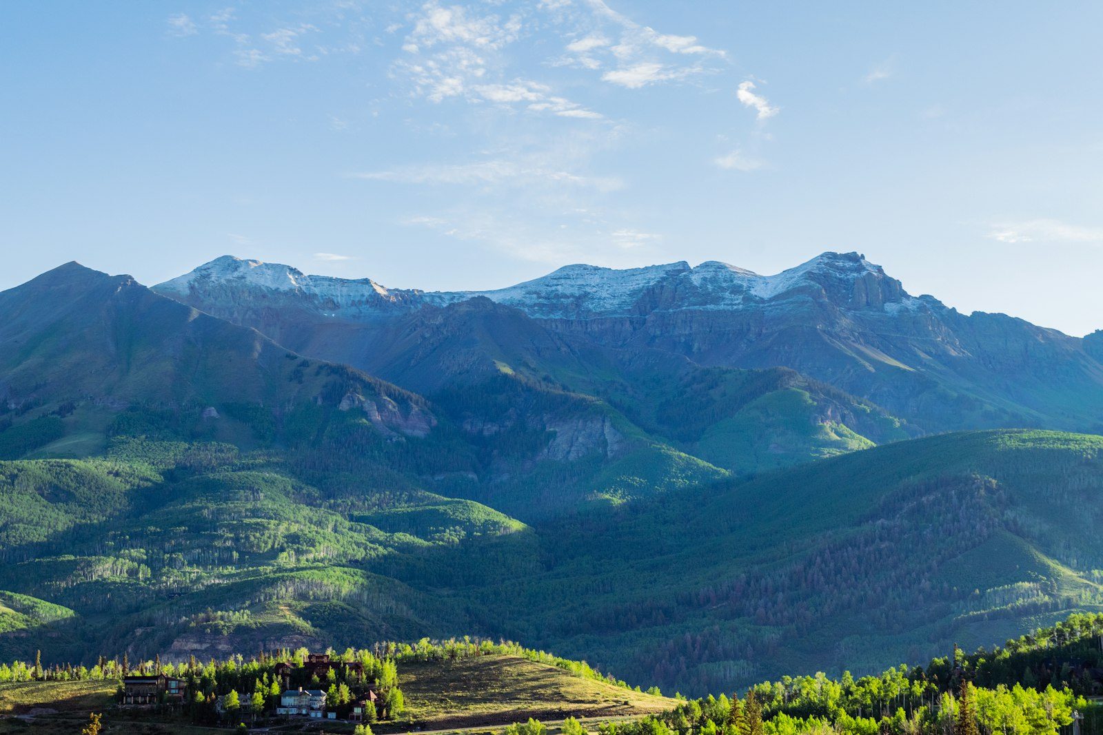 A Colorado home against the Rocky Mountain foothills.